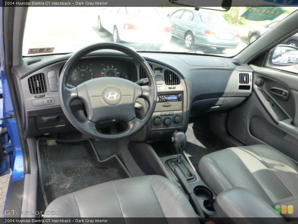 Dark Gray 2004 Hyundai Elantra Interiors