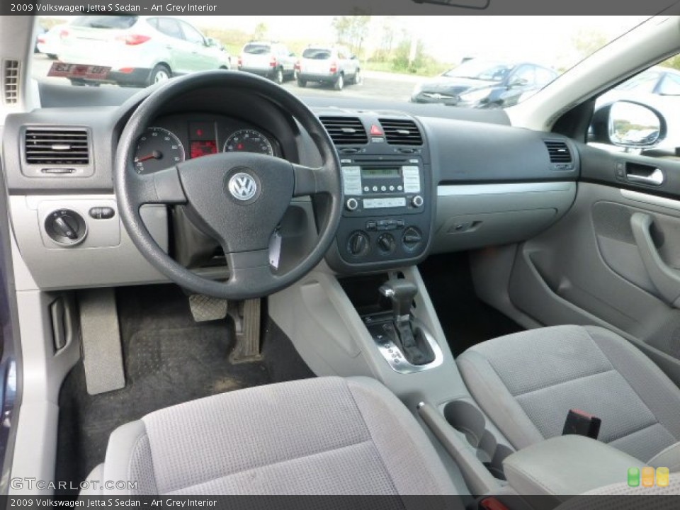 Art Grey Interior Prime Interior for the 2009 Volkswagen Jetta S Sedan #72210089