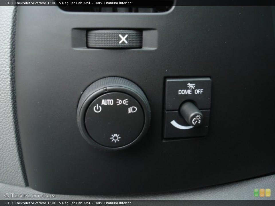 Dark Titanium Interior Controls for the 2013 Chevrolet Silverado 1500 LS Regular Cab 4x4 #72210169