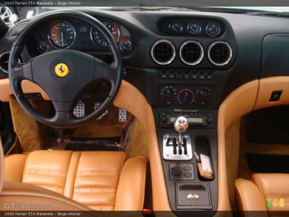 Beige Interior Dashboard for the 2000 Ferrari 550 Maranello #72210326
