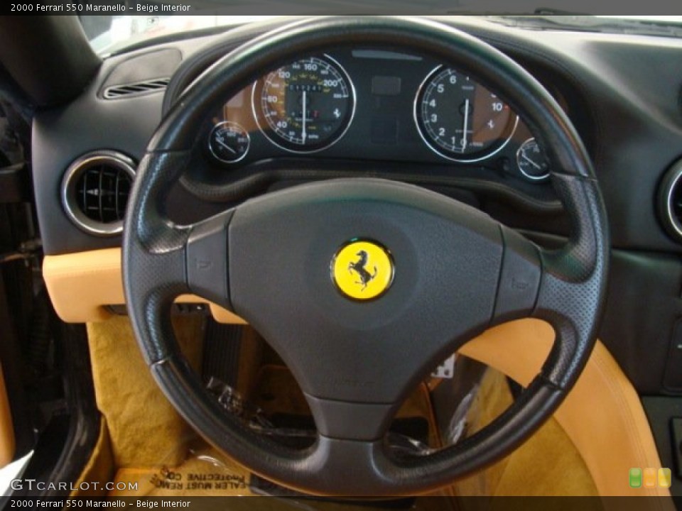 Beige Interior Steering Wheel for the 2000 Ferrari 550 Maranello #72210368