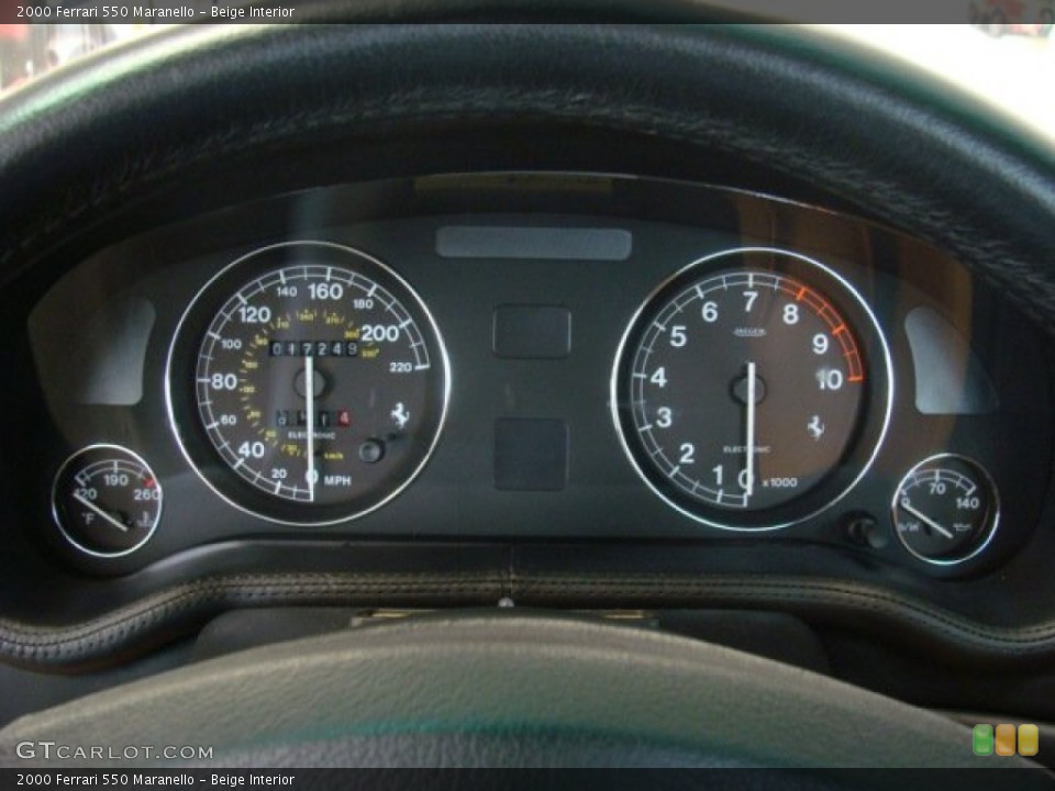 Beige Interior Gauges for the 2000 Ferrari 550 Maranello #72210386