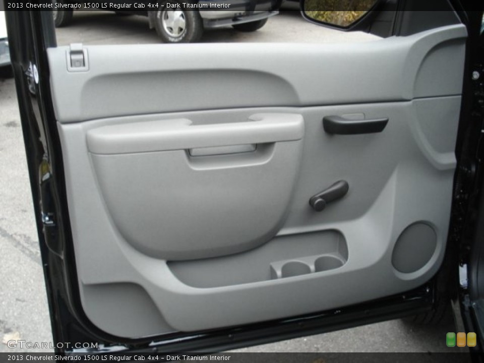 Dark Titanium Interior Door Panel for the 2013 Chevrolet Silverado 1500 LS Regular Cab 4x4 #72210494