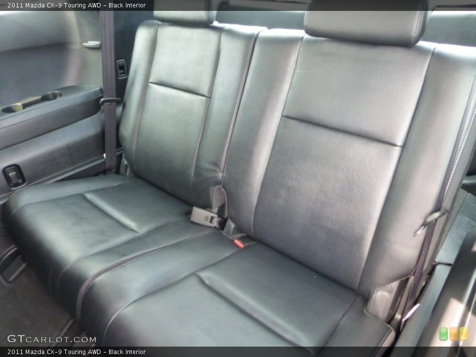 Black Interior Rear Seat for the 2011 Mazda CX-9 Touring AWD #72210603