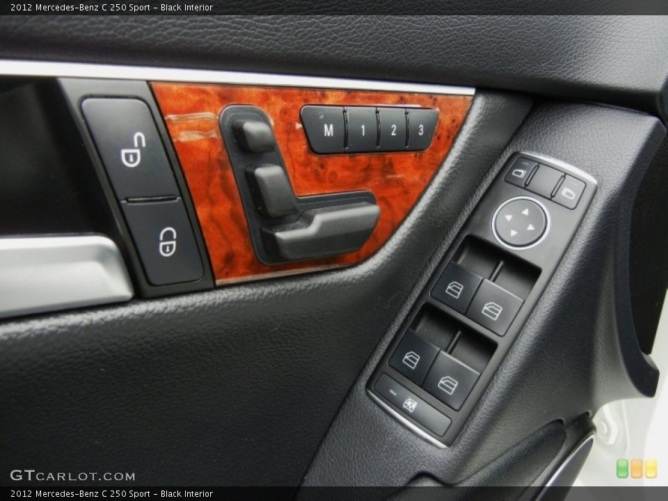 Black Interior Controls for the 2012 Mercedes-Benz C 250 Sport #72211922