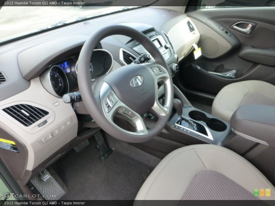 Taupe Interior Prime Interior for the 2013 Hyundai Tucson GLS AWD #72212096