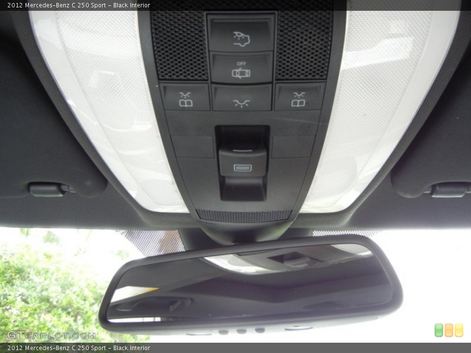 Black Interior Controls for the 2012 Mercedes-Benz C 250 Sport #72212207