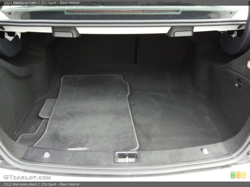 Black Interior Trunk for the 2012 Mercedes-Benz C 250 Sport #72212234