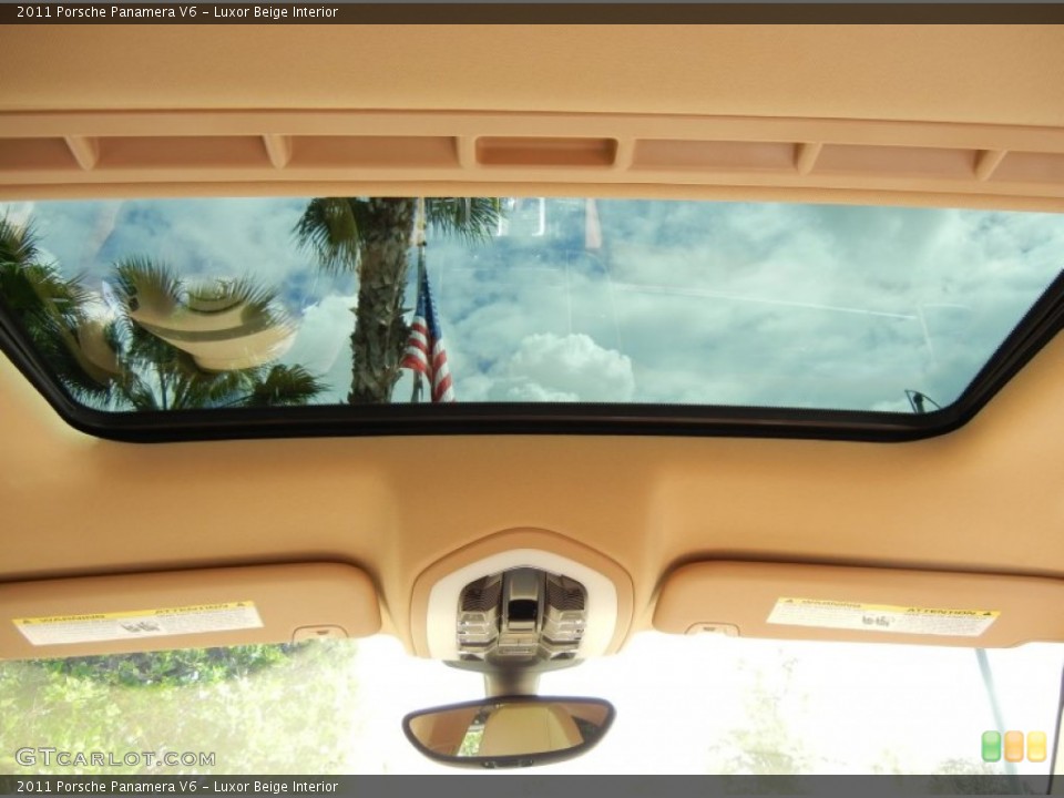 Luxor Beige Interior Sunroof for the 2011 Porsche Panamera V6 #72212747