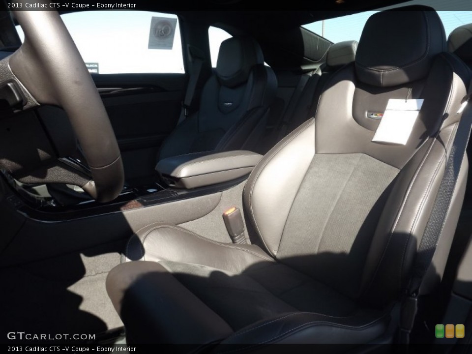 Ebony Interior Front Seat for the 2013 Cadillac CTS -V Coupe #72213014