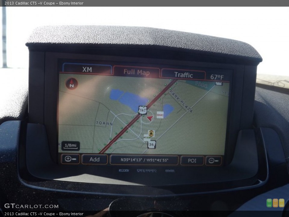 Ebony Interior Navigation for the 2013 Cadillac CTS -V Coupe #72213236