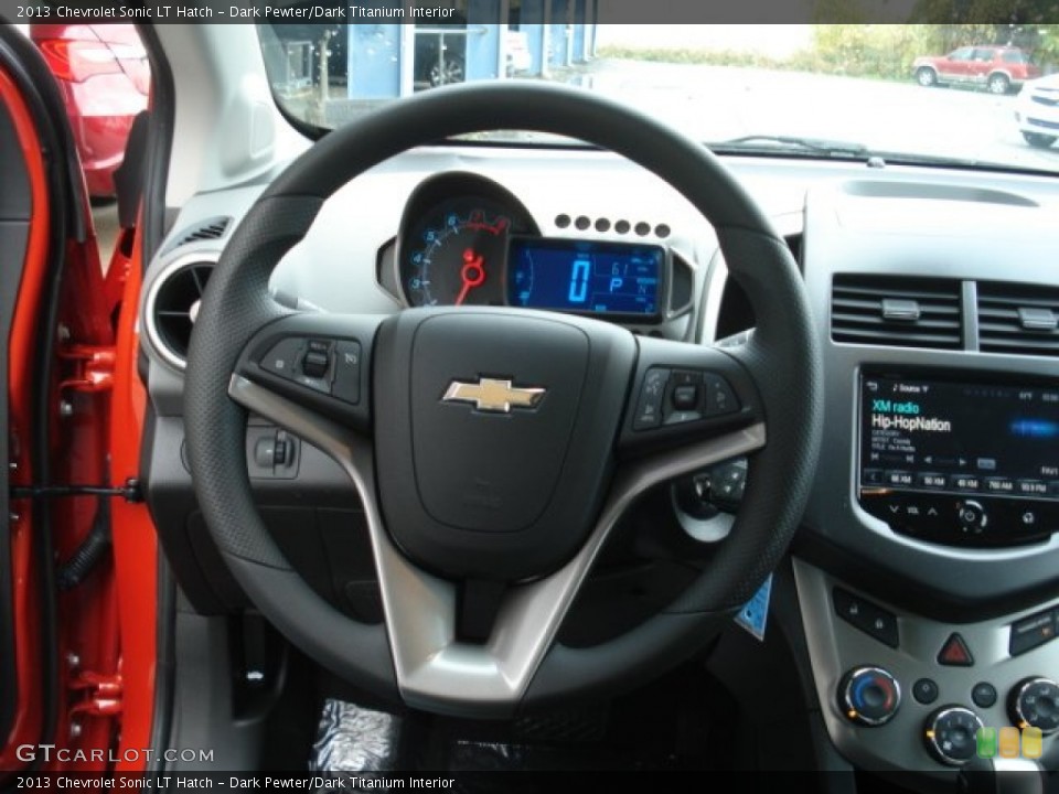 Dark Pewter/Dark Titanium Interior Steering Wheel for the 2013 Chevrolet Sonic LT Hatch #72213824