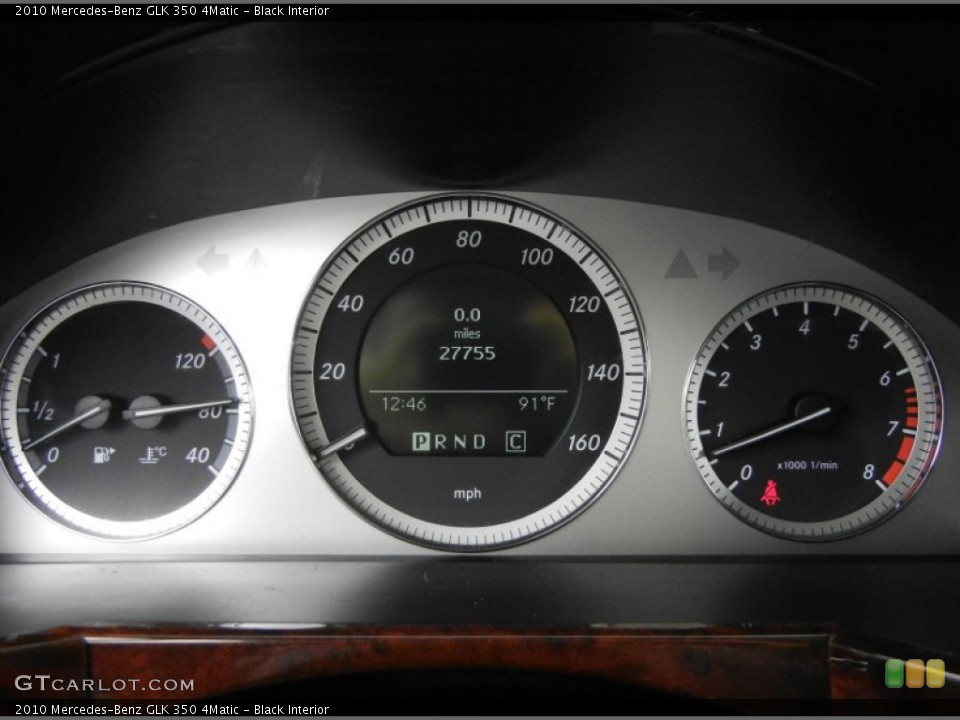 Black Interior Gauges for the 2010 Mercedes-Benz GLK 350 4Matic #72214388