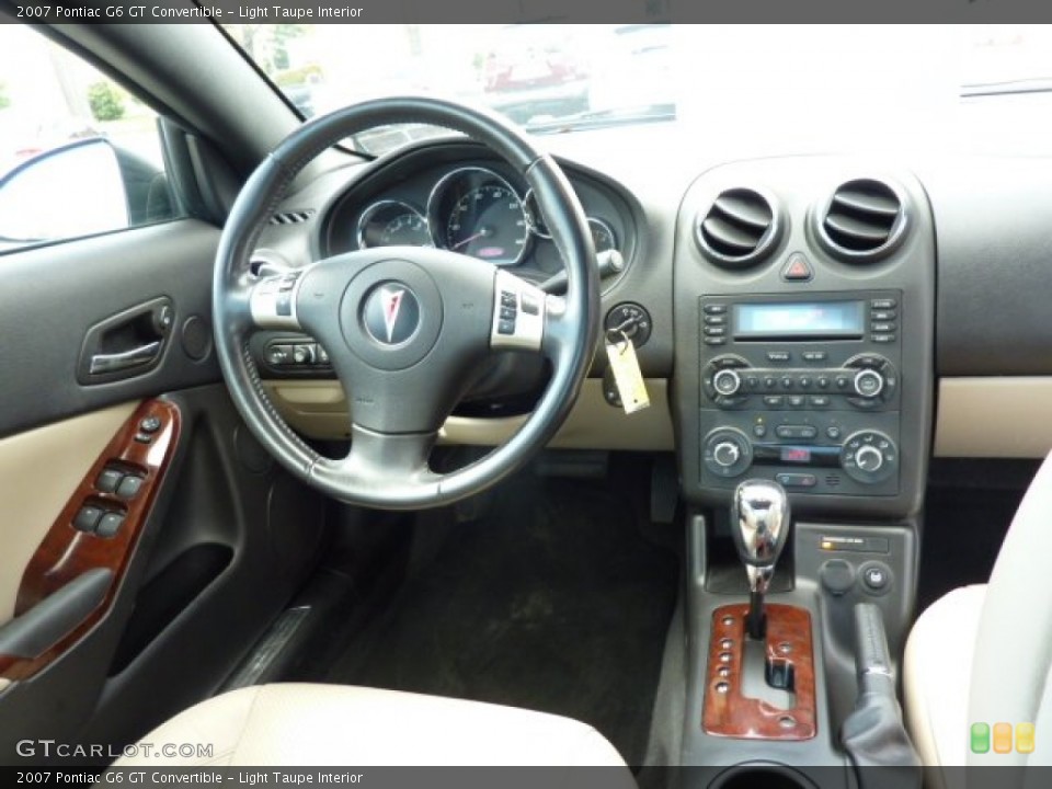 Light Taupe Interior Dashboard for the 2007 Pontiac G6 GT Convertible #72214548