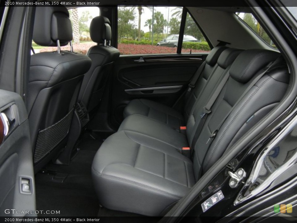 Black Interior Rear Seat for the 2010 Mercedes-Benz ML 350 4Matic #72214915