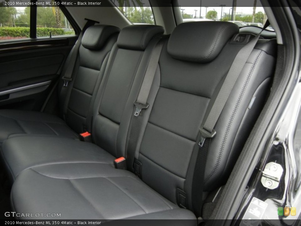 Black Interior Rear Seat for the 2010 Mercedes-Benz ML 350 4Matic #72214938