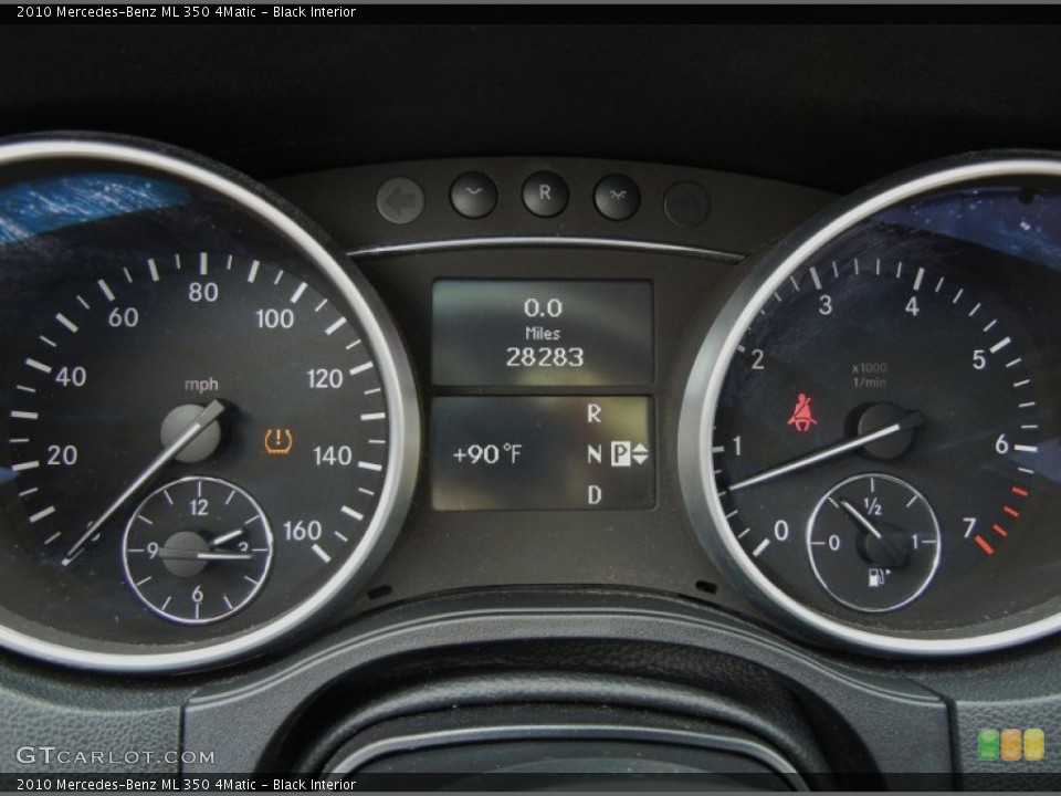 Black Interior Gauges for the 2010 Mercedes-Benz ML 350 4Matic #72215081