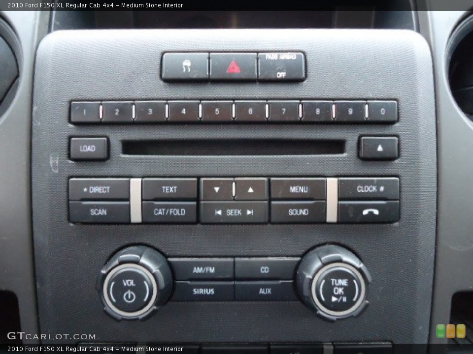 Medium Stone Interior Controls for the 2010 Ford F150 XL Regular Cab 4x4 #72215237