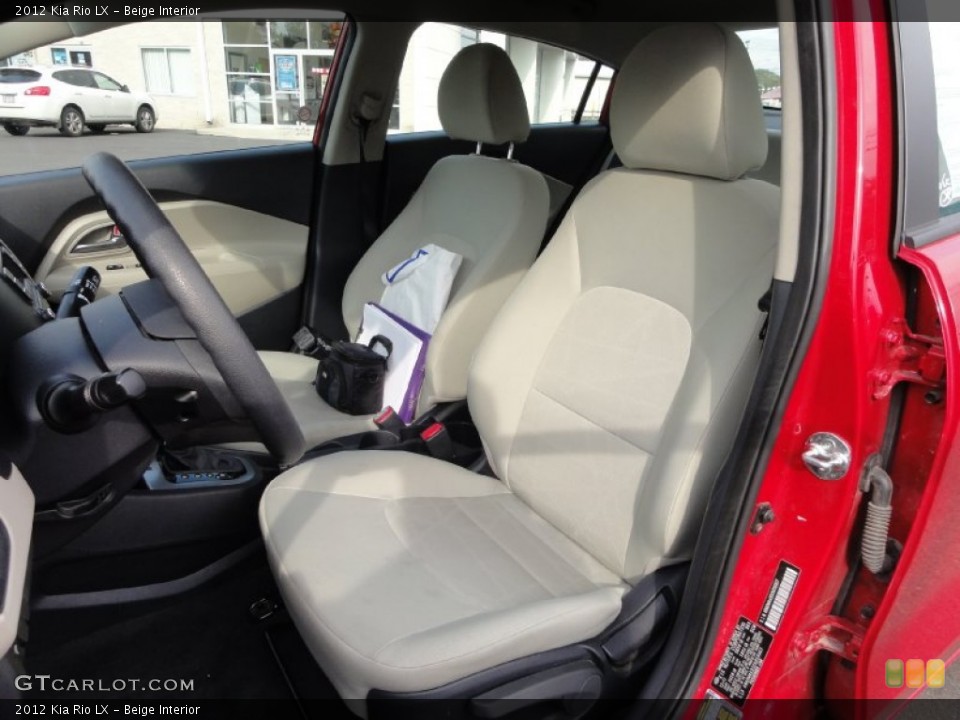 Beige Interior Front Seat for the 2012 Kia Rio LX #72217106
