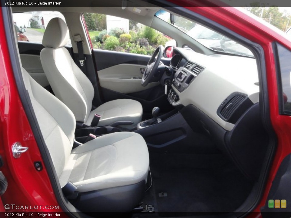 Beige Interior Front Seat for the 2012 Kia Rio LX #72217154