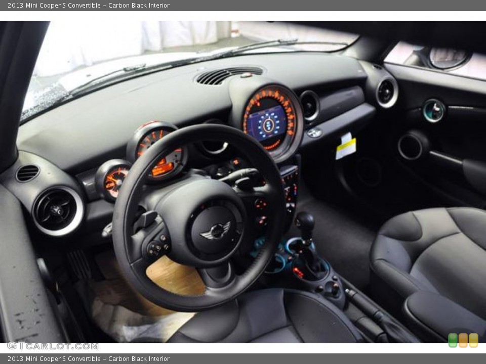 Carbon Black Interior Photo for the 2013 Mini Cooper S Convertible #72217241