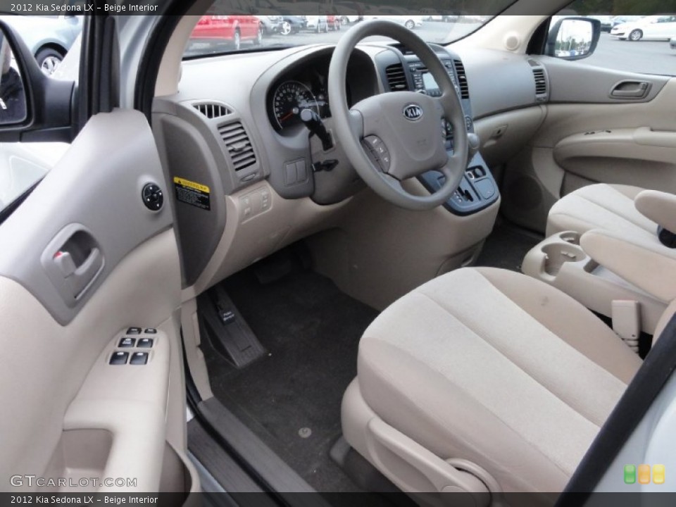 Beige Interior Dashboard for the 2012 Kia Sedona LX #72217661