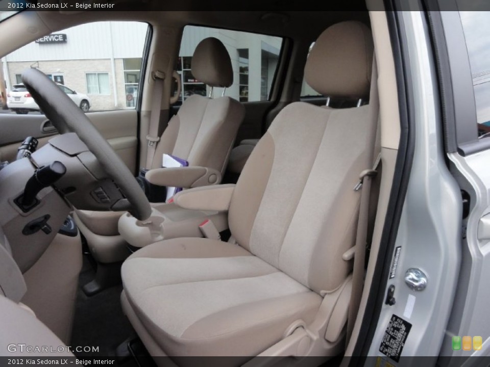 Beige Interior Front Seat for the 2012 Kia Sedona LX #72217701