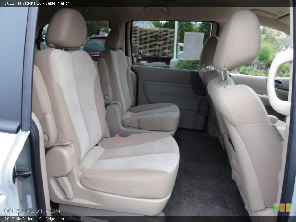 Beige Interior Rear Seat for the 2012 Kia Sedona LX #72217796