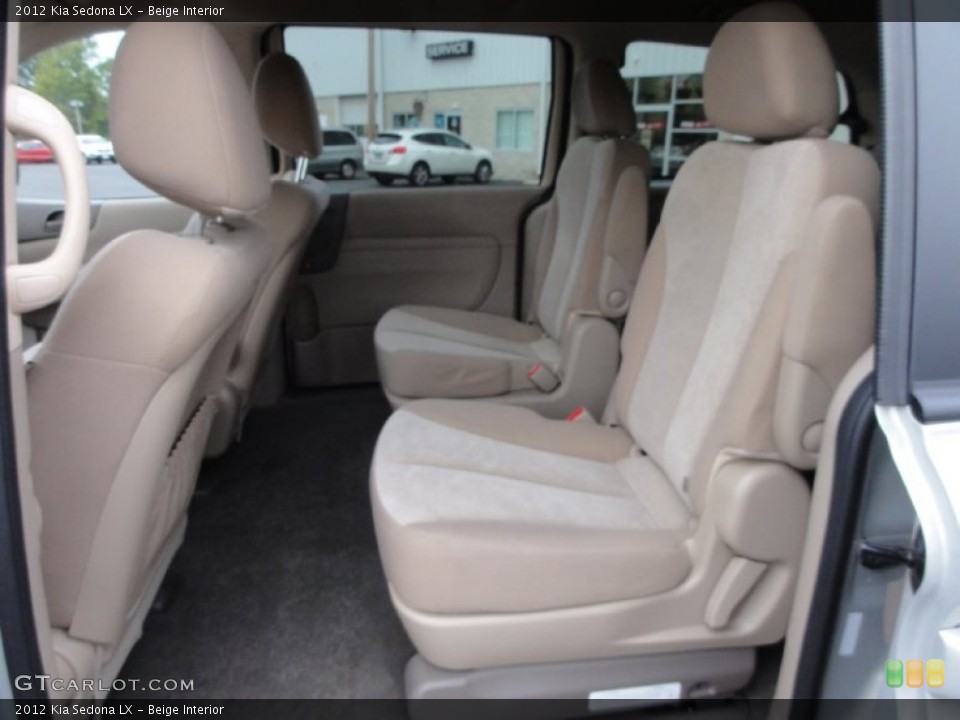 Beige Interior Rear Seat for the 2012 Kia Sedona LX #72217832