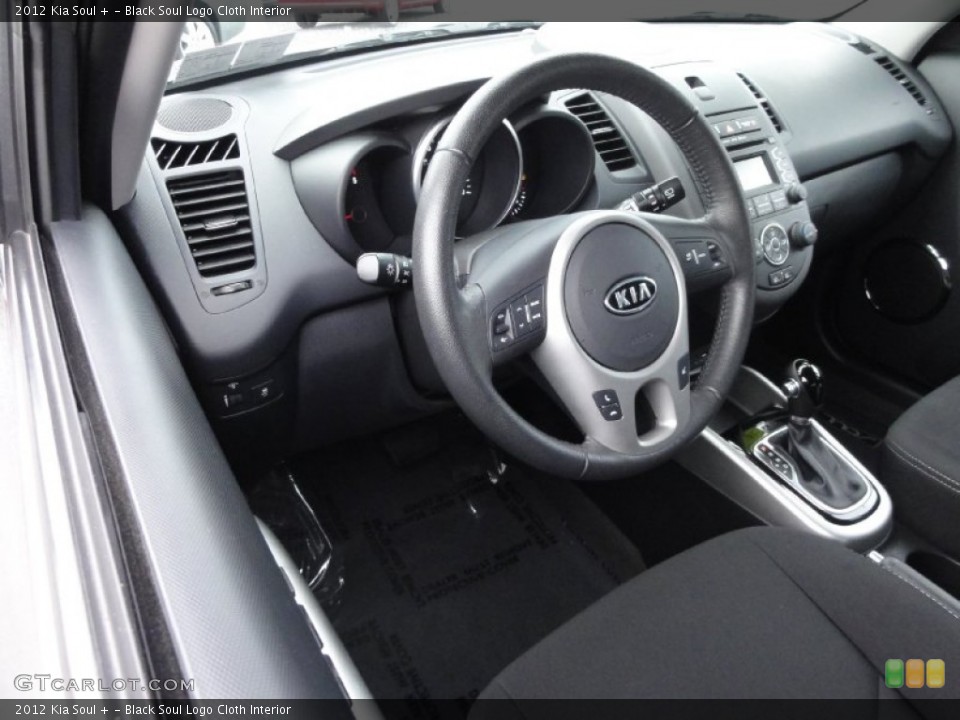 Black Soul Logo Cloth Interior Dashboard for the 2012 Kia Soul + #72218222