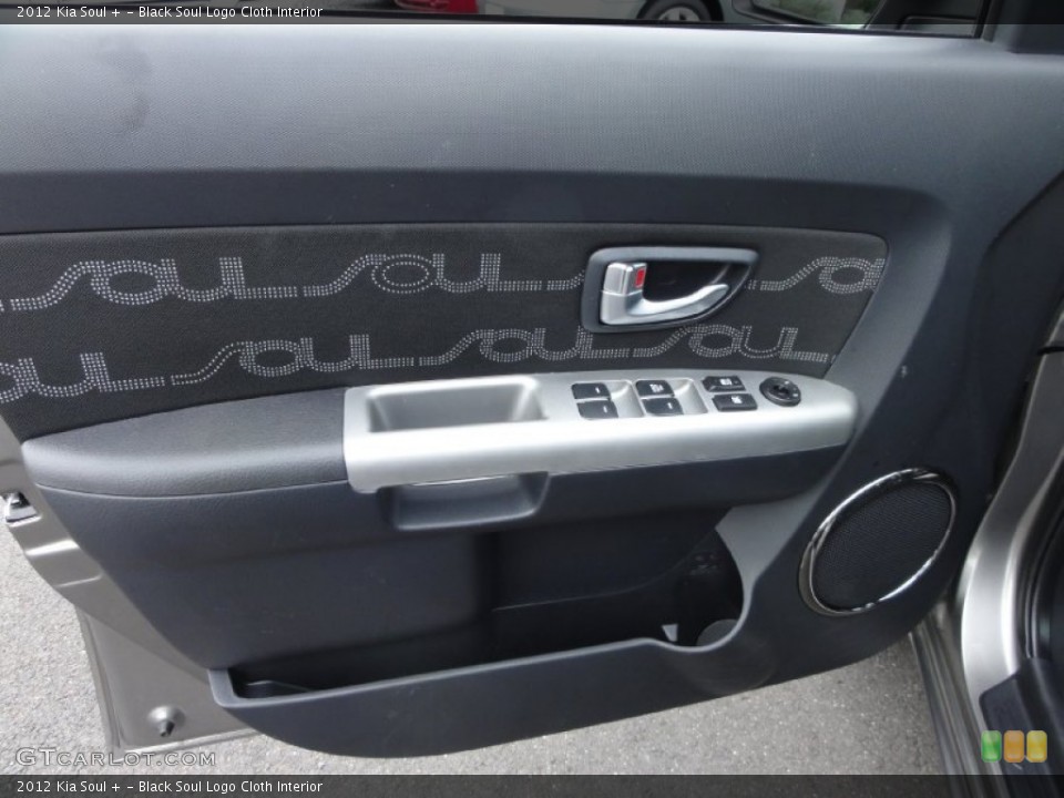 Black Soul Logo Cloth Interior Door Panel for the 2012 Kia Soul + #72218264