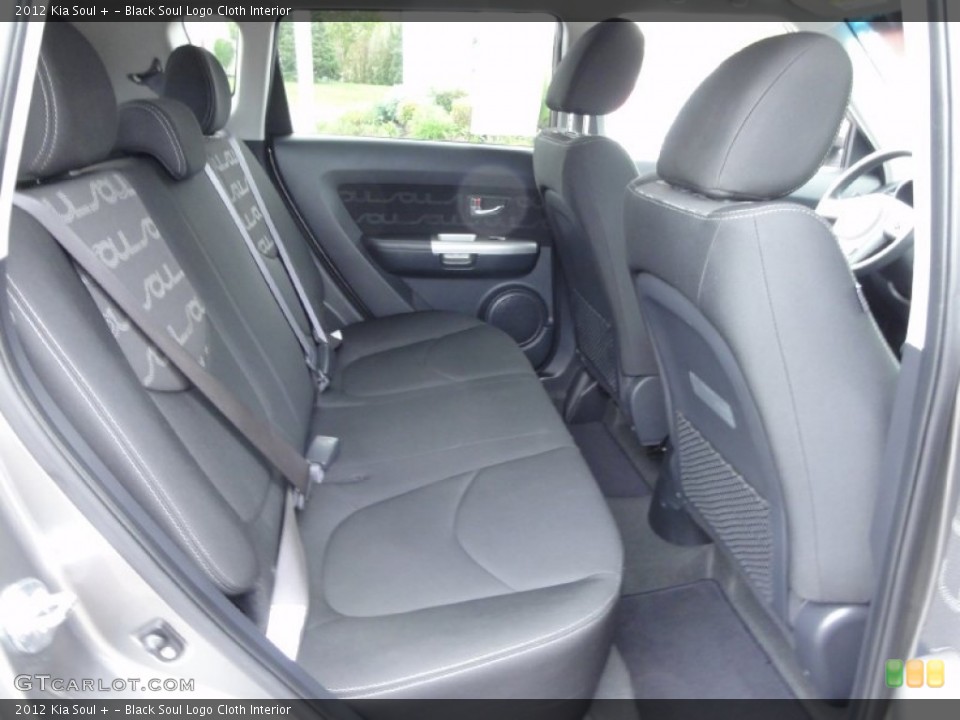 Black Soul Logo Cloth Interior Rear Seat for the 2012 Kia Soul + #72218348