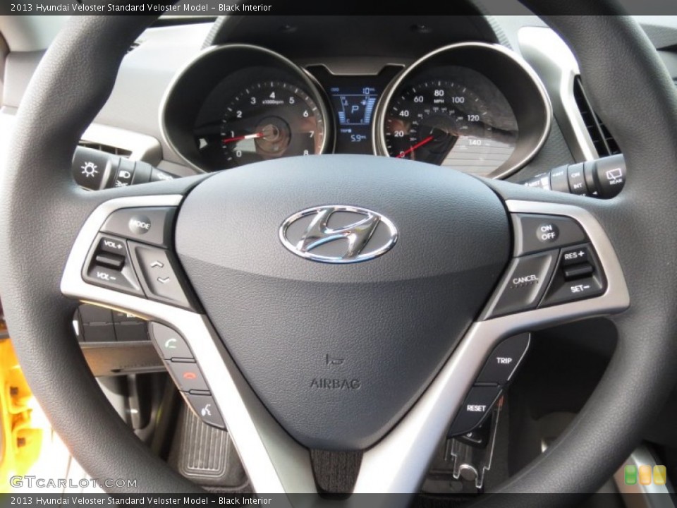 Black Interior Steering Wheel for the 2013 Hyundai Veloster  #72219251