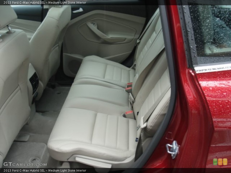 Medium Light Stone Interior Rear Seat for the 2013 Ford C-Max Hybrid SEL #72219407