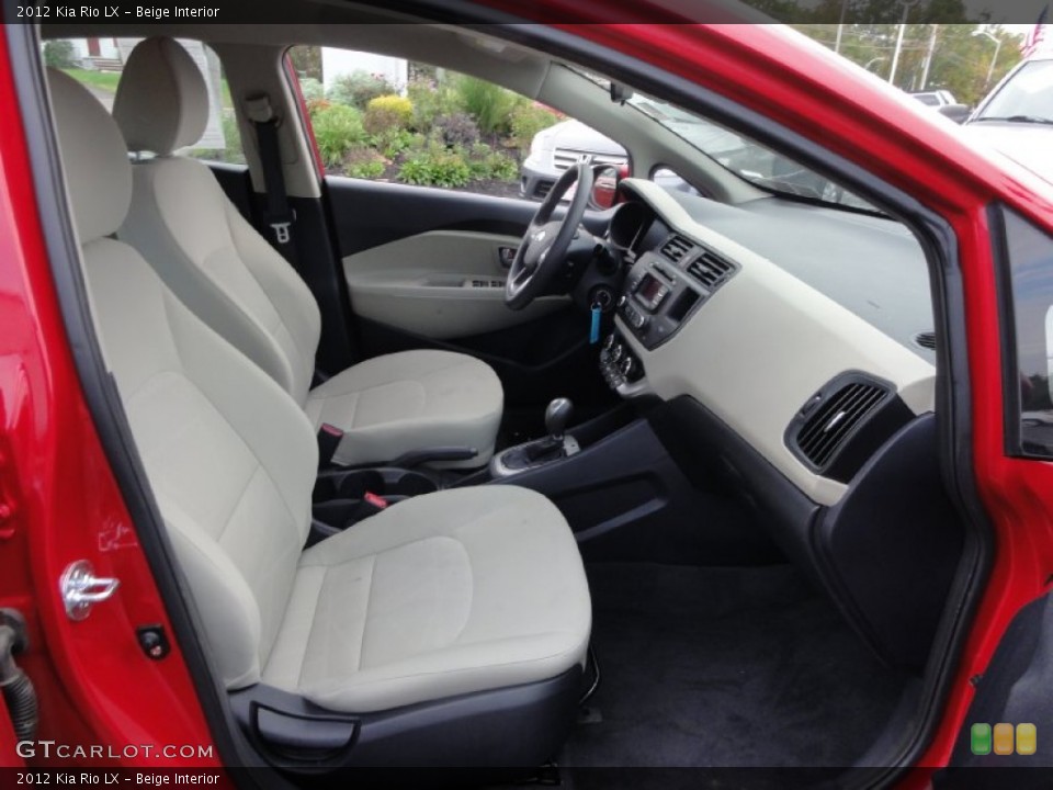 Beige Interior Front Seat for the 2012 Kia Rio LX #72219440