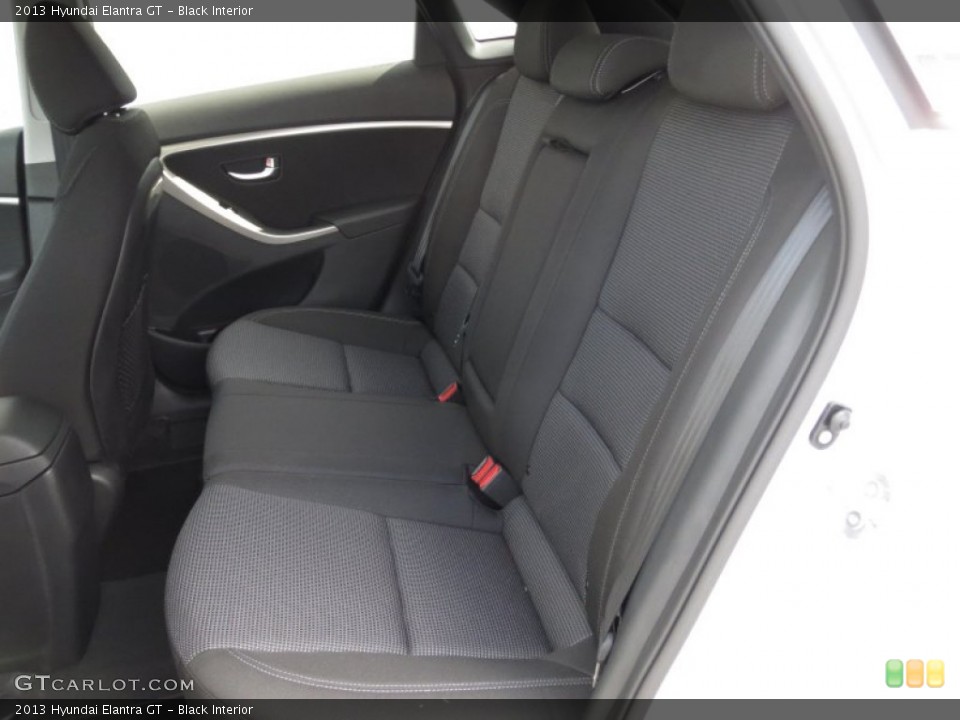 Black Interior Rear Seat for the 2013 Hyundai Elantra GT #72219788