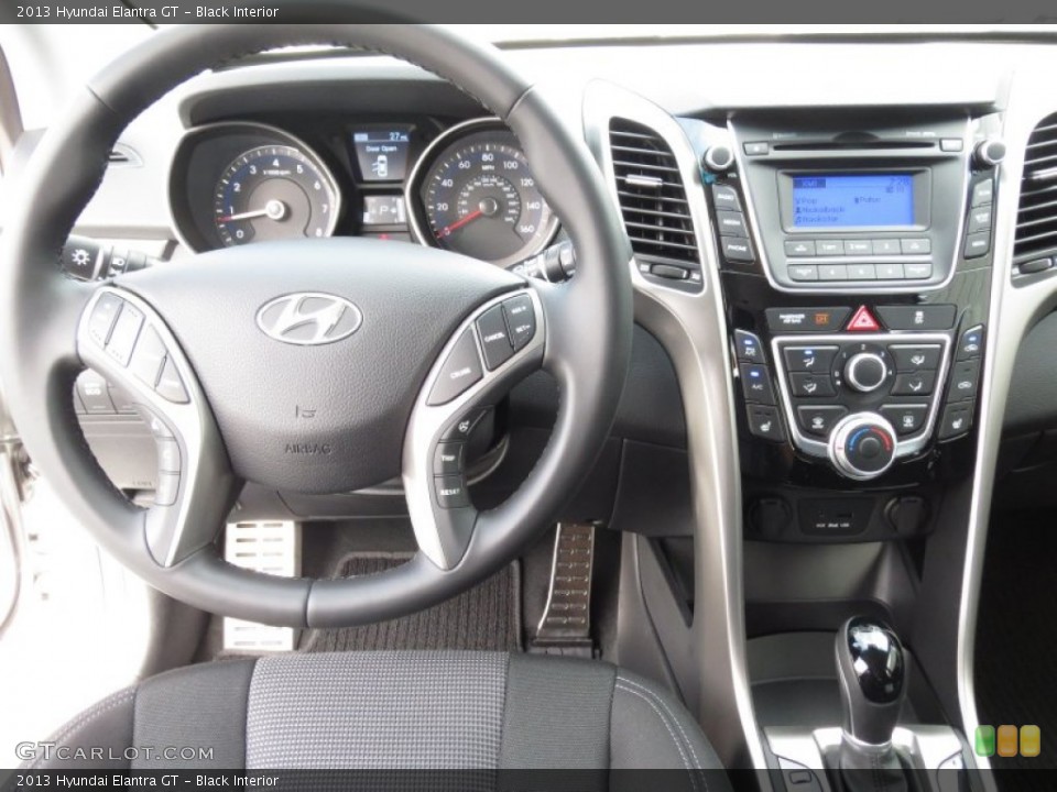 Black Interior Dashboard for the 2013 Hyundai Elantra GT #72219897