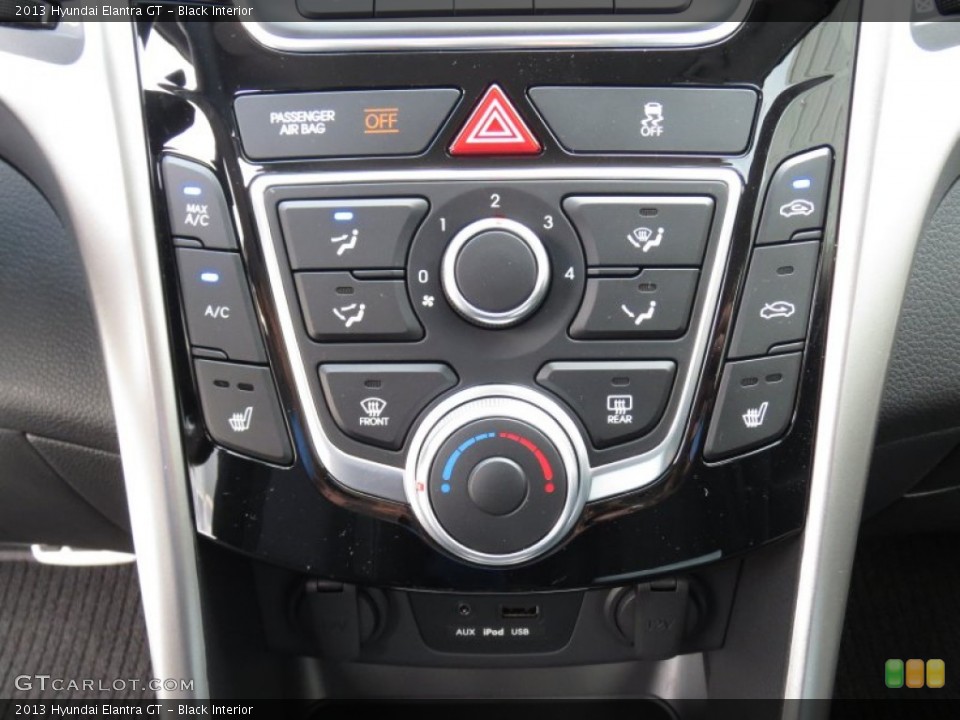 Black Interior Controls for the 2013 Hyundai Elantra GT #72219973