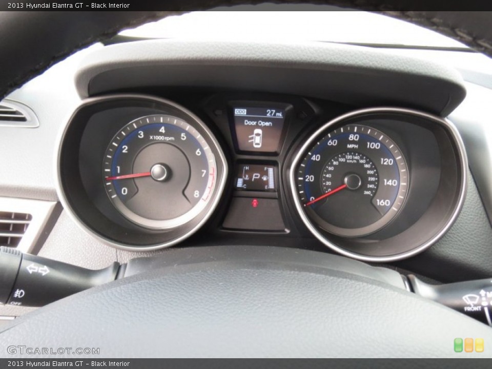 Black Interior Gauges for the 2013 Hyundai Elantra GT #72220061