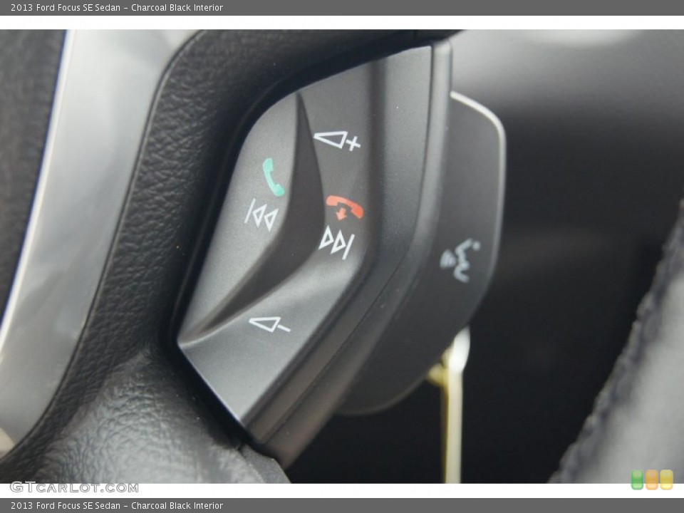 Charcoal Black Interior Controls for the 2013 Ford Focus SE Sedan #72222641