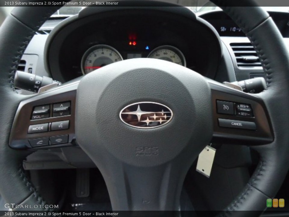 Black Interior Steering Wheel for the 2013 Subaru Impreza 2.0i Sport Premium 5 Door #72222671
