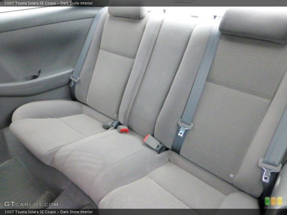 Dark Stone Interior Rear Seat for the 2007 Toyota Solara SE Coupe #72222988