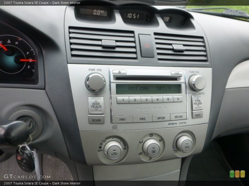 Dark Stone Interior Audio System for the 2007 Toyota Solara SE Coupe #72223082