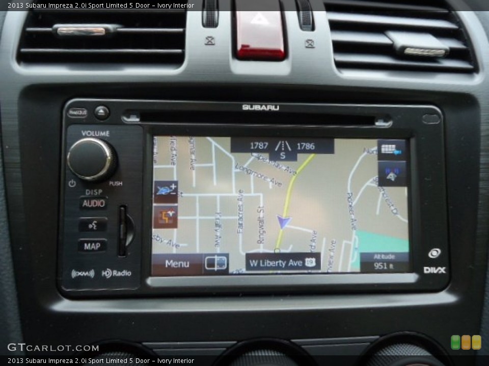 Ivory Interior Navigation for the 2013 Subaru Impreza 2.0i Sport Limited 5 Door #72223142