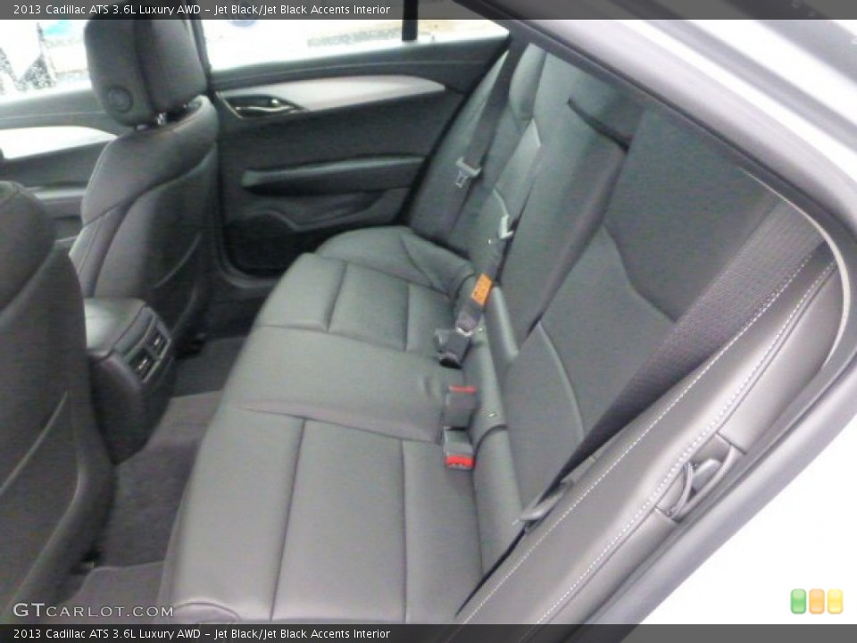 Jet Black/Jet Black Accents Interior Rear Seat for the 2013 Cadillac ATS 3.6L Luxury AWD #72223436