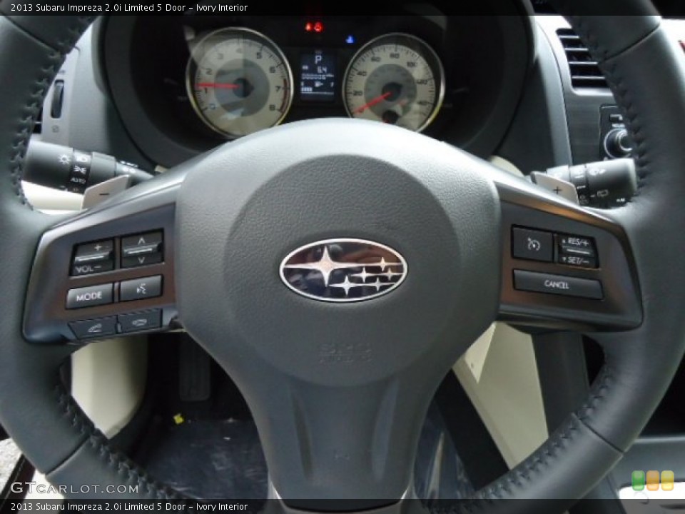 Ivory Interior Steering Wheel for the 2013 Subaru Impreza 2.0i Limited 5 Door #72223577