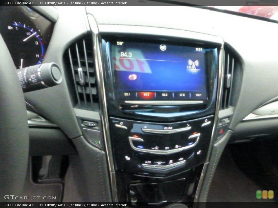 Jet Black/Jet Black Accents Interior Controls for the 2013 Cadillac ATS 3.6L Luxury AWD #72223596