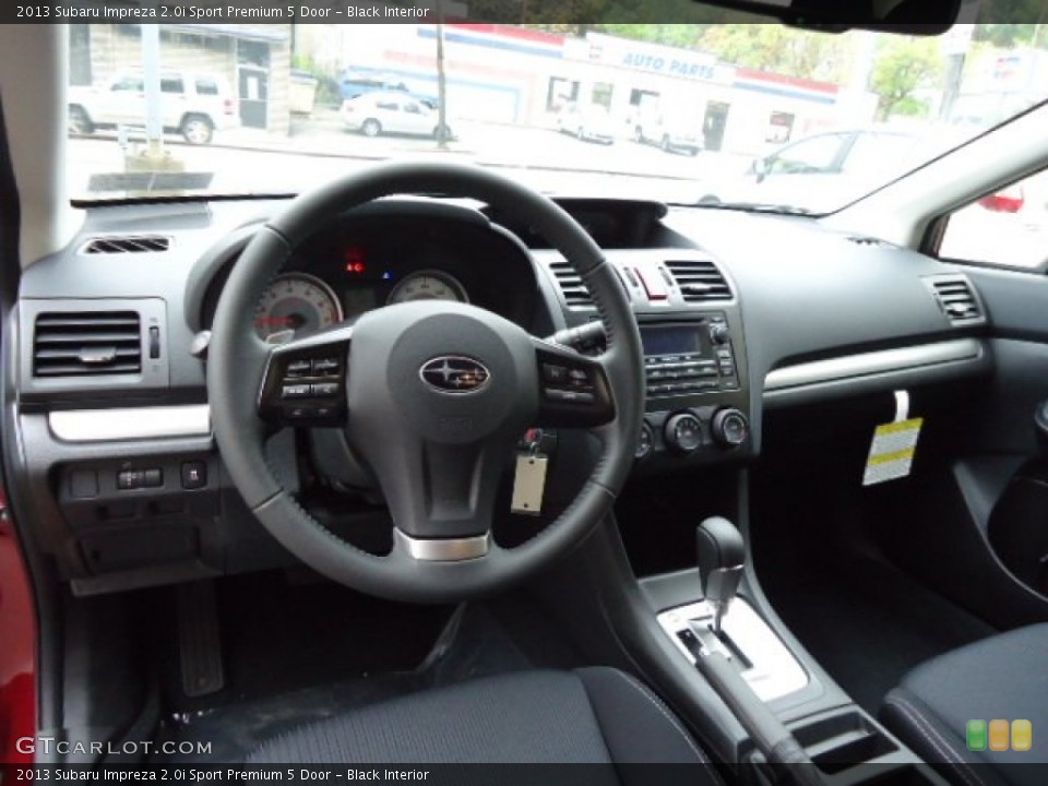Black Interior Dashboard for the 2013 Subaru Impreza 2.0i Sport Premium 5 Door #72224420