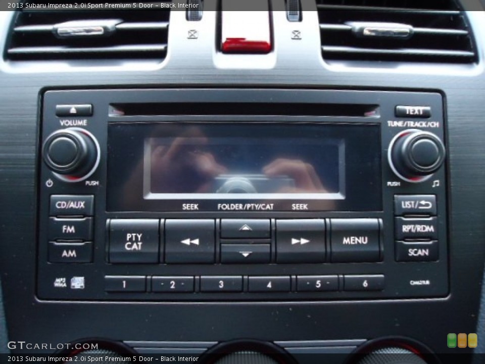 Black Interior Audio System for the 2013 Subaru Impreza 2.0i Sport Premium 5 Door #72224558