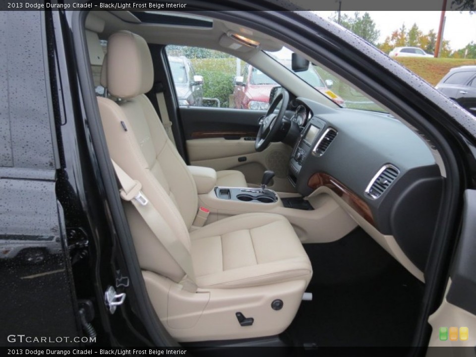 Black/Light Frost Beige Interior Front Seat for the 2013 Dodge Durango Citadel #72224882